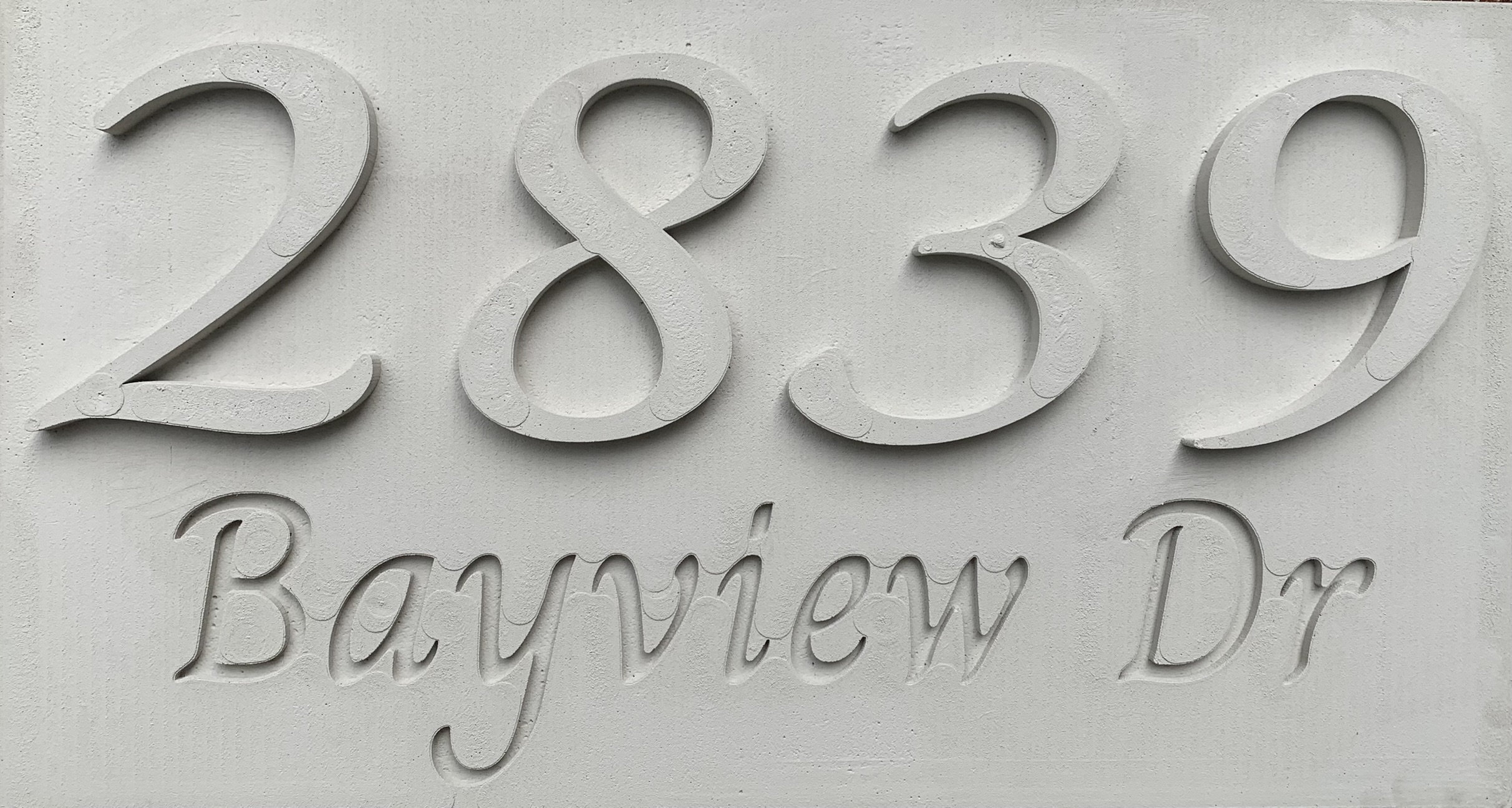 Modern Concrete House Numbers Street Name.address Etsy