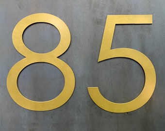 Metal House Numbers Gold, Individual Address Numbers,Address Sign, Apartment Numbers,House Address Numbers. 2 Sizes. 8 Colors.Free Shipping!