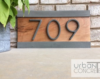 Modern House Numbers, House Numbers Sign, Address Plaque,Custom house Address, Realtor Closing Gift, Housewarming Gift. H