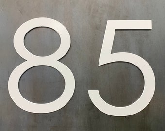 Metal House Numbers White,Individual Address Numbers,Address Sign, Apartment Numbers,House Address Numbers. 2 Sizes. 8 Colors.Free Shipping!