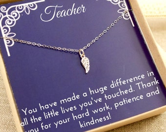 Teacher Appreciation Gift, Teacher Christmas Necklace, Teacher Preschool, First Day Gift School, Teacher Gift Ideas, Preschool Teacher Gift