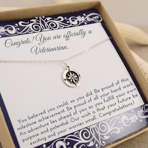 Veterinarian Graduation Gift Necklace, Doctor of Veterinary Medicine Degree, DVM Graduate, Animal Doctor Graduation, Class of 2021, Daughter