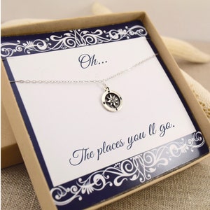 Regalos para graduación, Regalos para estudiantes, Collar de regalo de graduación para niñas, Universidad, Escuela secundaria, Universidad, regalo de hija, regalo de sobrina, Regalos