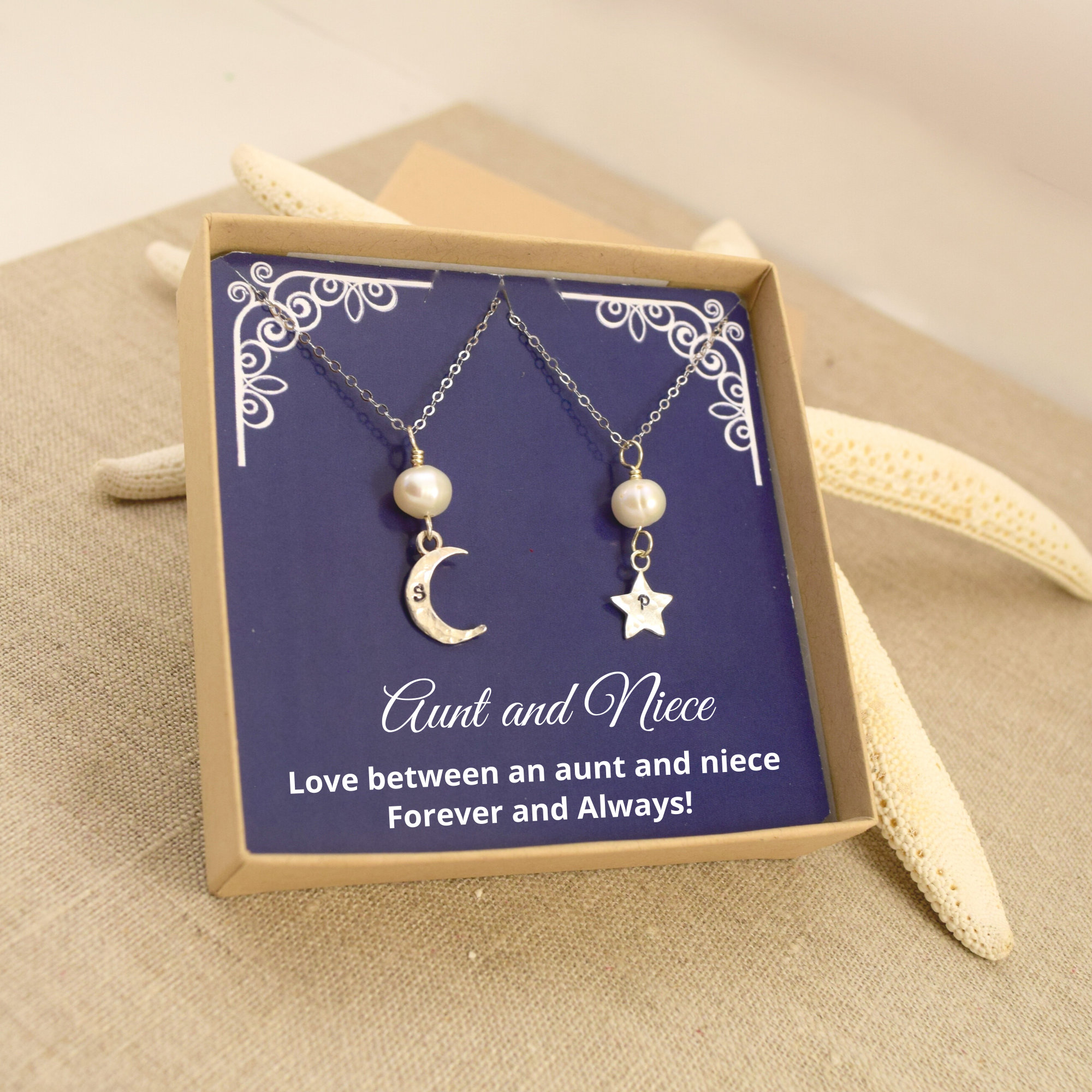 Aunt and niece gifts aunt and niece necklace aunt and niece | Etsy