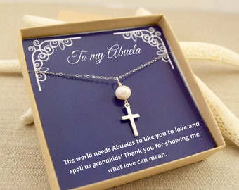 Abuela Necklace, Abuela Gift, Abuela Jewelry, Christmas Gift for Abuela, Spanish Grandma, Gift for Abuela, Mothers day Gift For Abuela