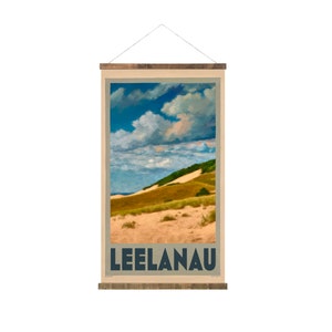 Frame included! 36&quot;x20&quot;, Leelanau Dunes - Rip-proof material - FREE SHIPPING