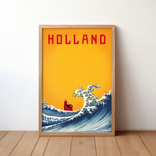Holland Big Red, Big Wave art print