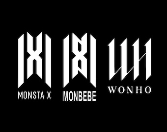 Monsta X decals - Can be used on your car windows, cups, laptops etc. (Multiple Sizes Available)