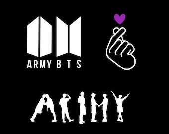 Assorted BTS ARMY Decals