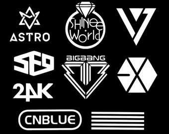 KPop Decals - Can be used on your car windows, cups, laptops etc. (Multiple Sizes Available)