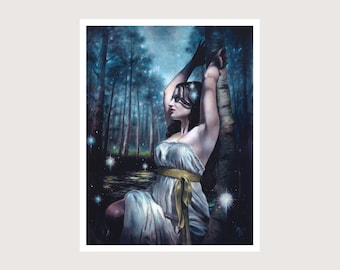 The Star - Art Print - Fantasy Tarot Witchy Fine Art Print by Brynn Elizabeth Art