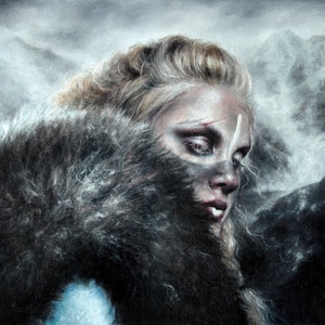 Skadi - Art Print - Goddess Art Norse Fantasy Huntress Mythology Art by Brynn Elizabeth