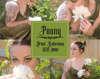 Peony Artist Reference - For Painters, Illustrators, Fantasy Artists, Portrait Artists