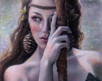 Wildling - Art Print - Fae Faery Nature Witchy Art by Brynn Elizabeth