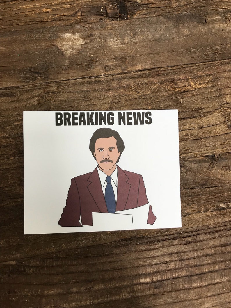 Anchorman Birthday Card - Etsy