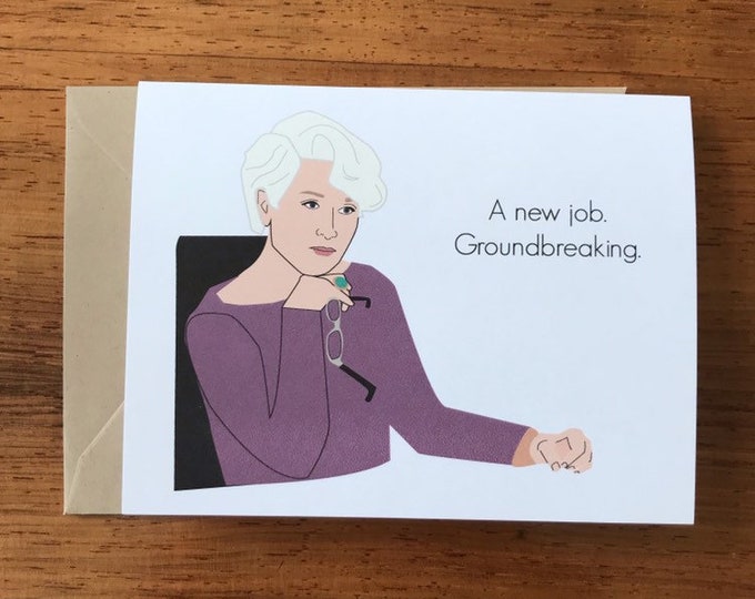 Devil Wears Prada Congratulations New Job Card - Etsy
