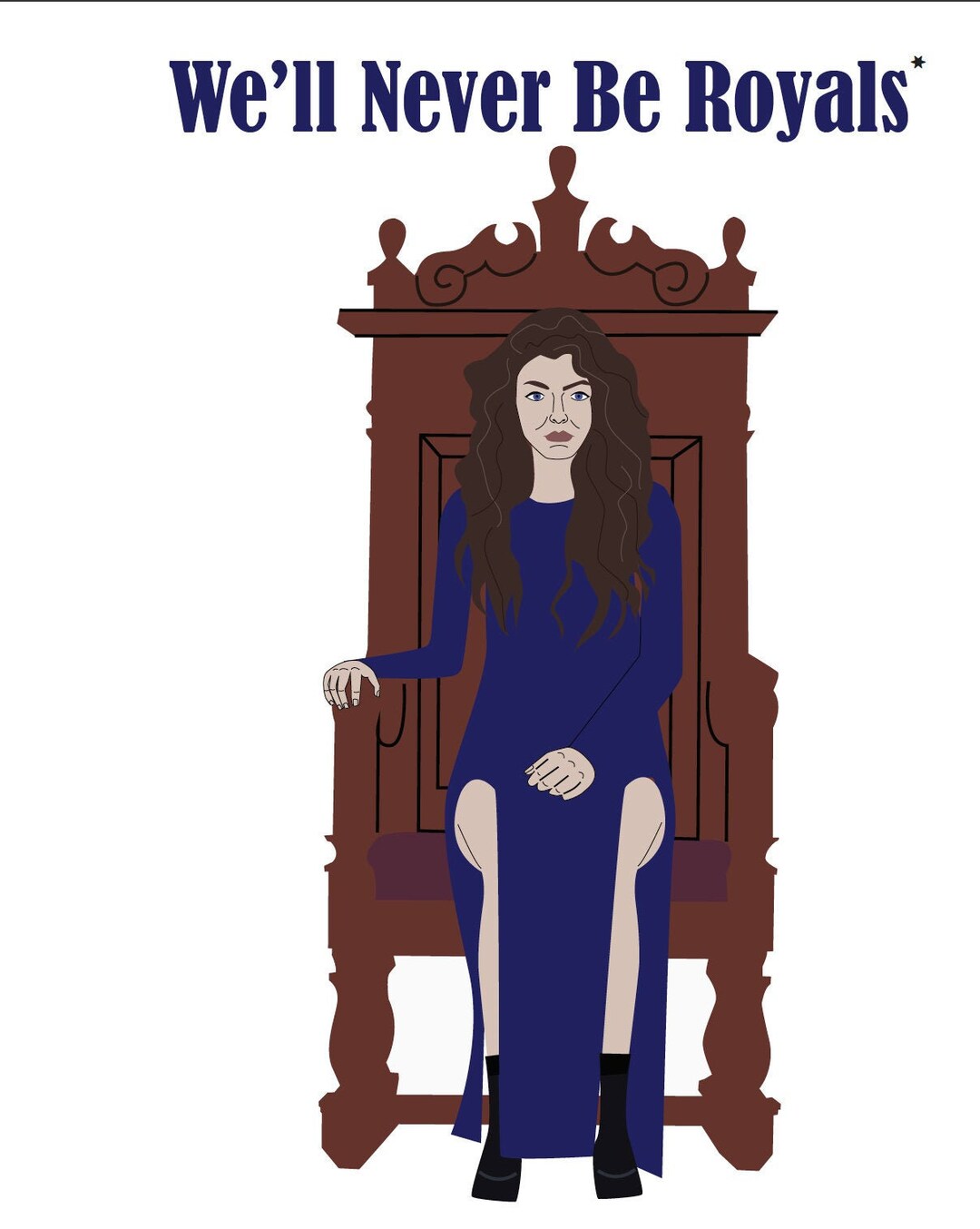 Lorde Birthday Card Royals - Etsy