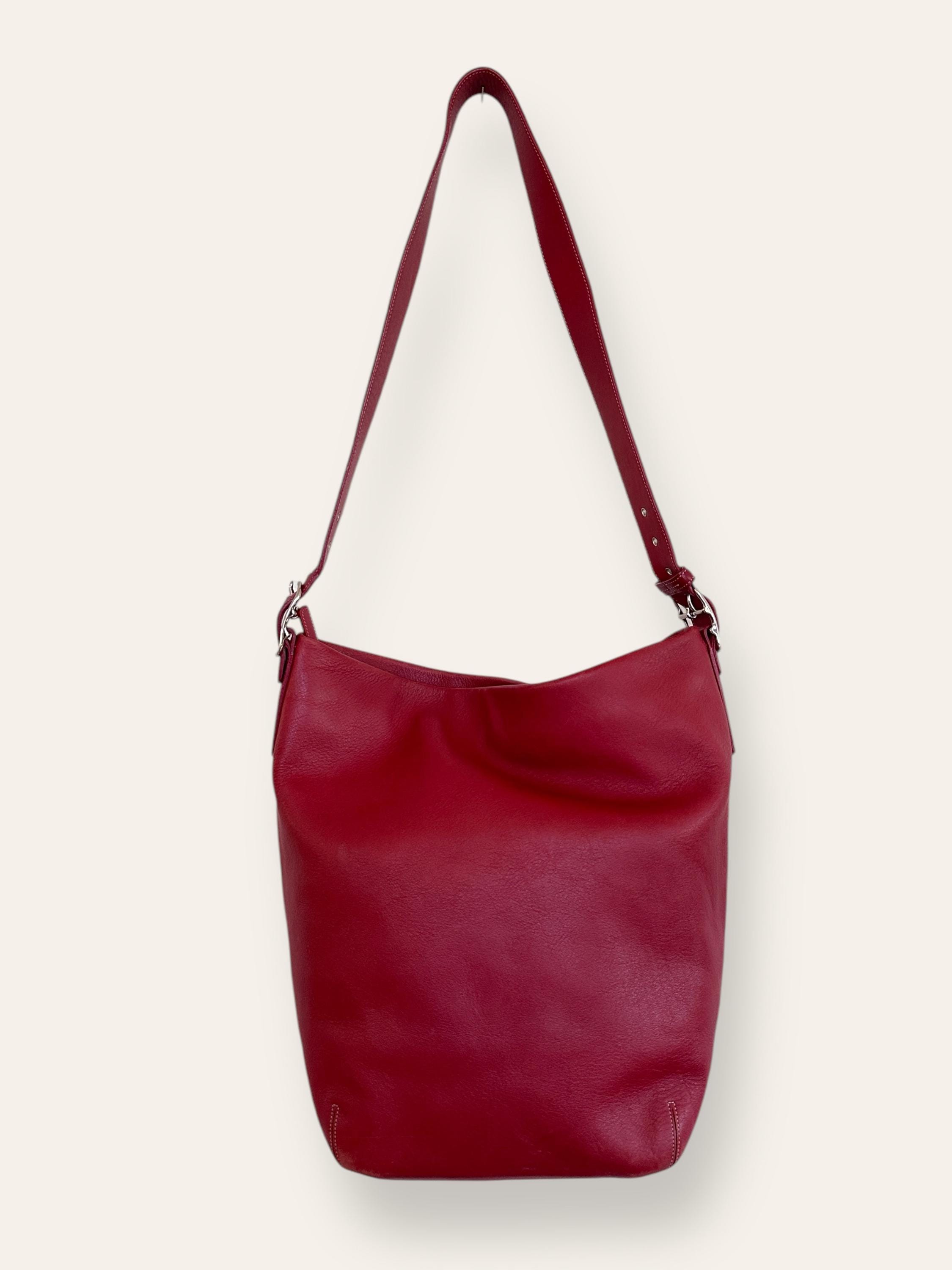 Bucket Bag Vintage Red Leather Coach Purse Vintage Coach Mini