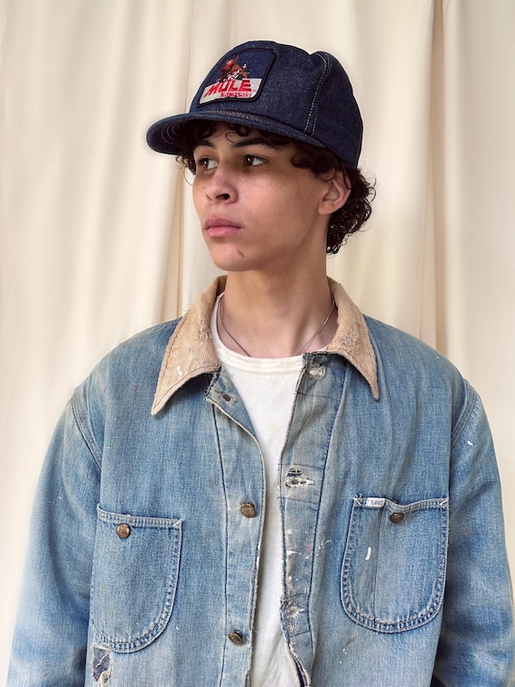Vintage Deadstock Kawasaki Denim Trucker Hat - Etsy