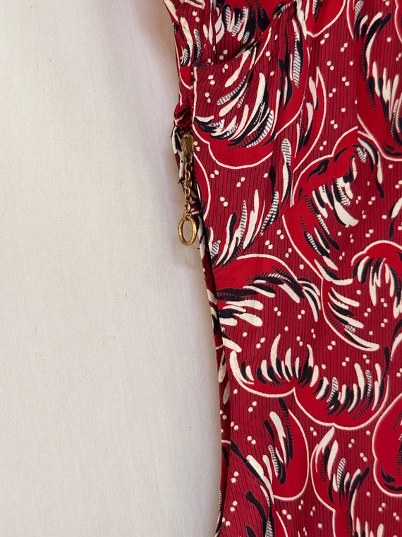 Vintage 1940’s-50’s Rayon Cheongsam Dress - image 8