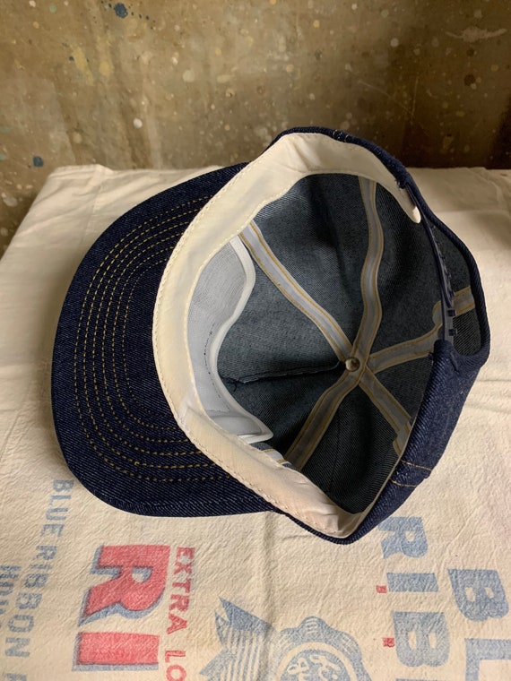 Vintage Deadstock Kawasaki Denim Trucker Hat - image 3