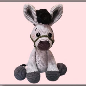 Stuffed donkey, donkey stuffed animal, donkey toy, amigurumi donkey, crochet donkey