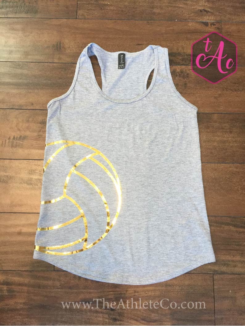 Racerback Tank Top Purple and Gold Beach Volleyball Clothing