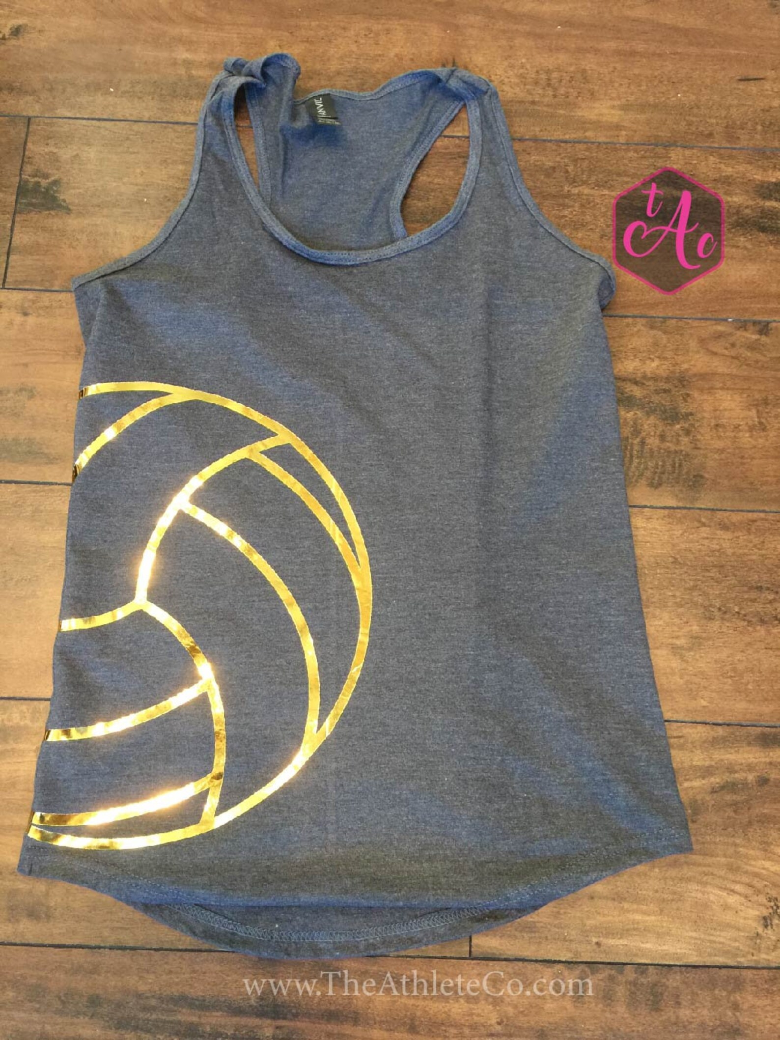Beach Volleyball Clothing Racerback Tank Top Purple and Gold Etsy