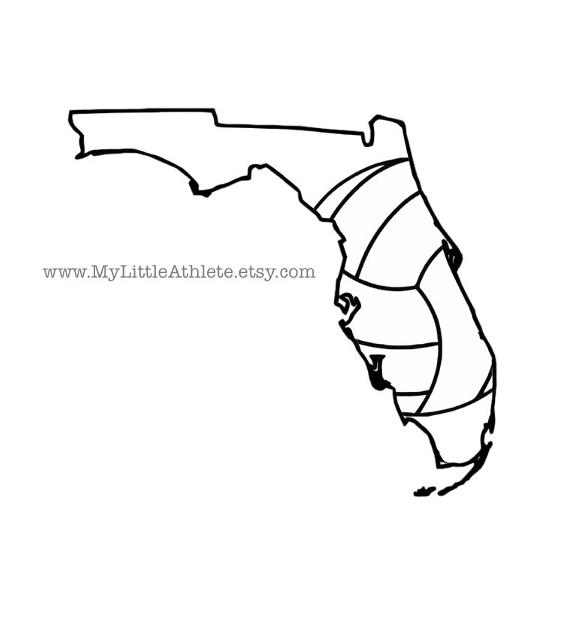 Florida Volleyball T Shirt Vball Apparel Sports Shirt Etsy