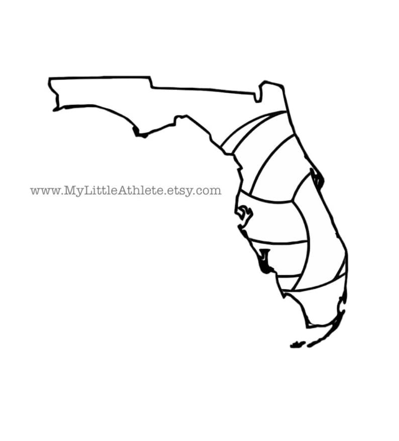Florida Volleyball T Shirt Vball Apparel Sports Shirt Etsy