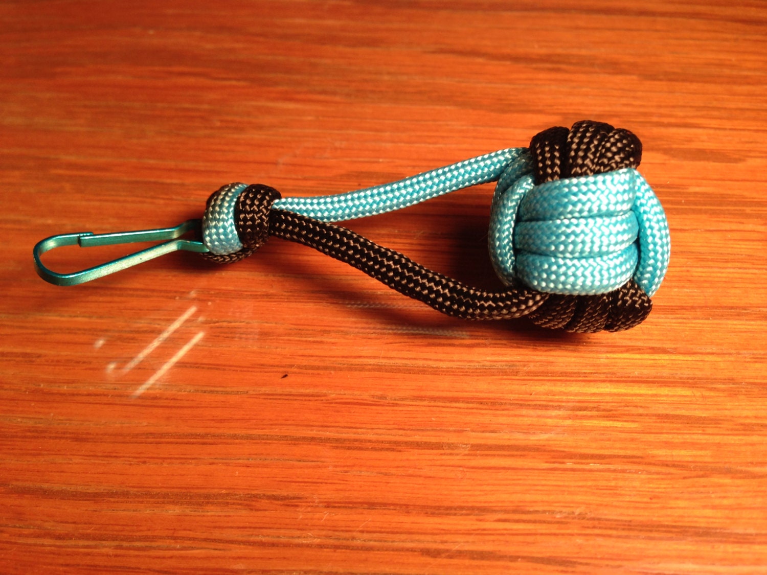 Volleyball Keychain Gift Paracord Keychain Light Blue with Etsy