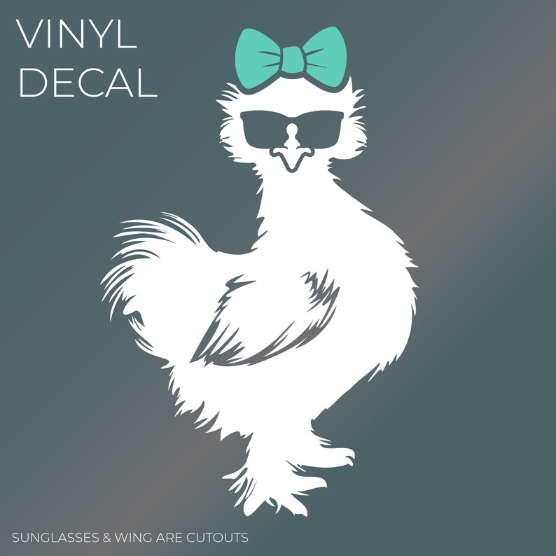 Silkie Girl Vinyl Decal Silkie Chicken Decal Car Decal Etsy