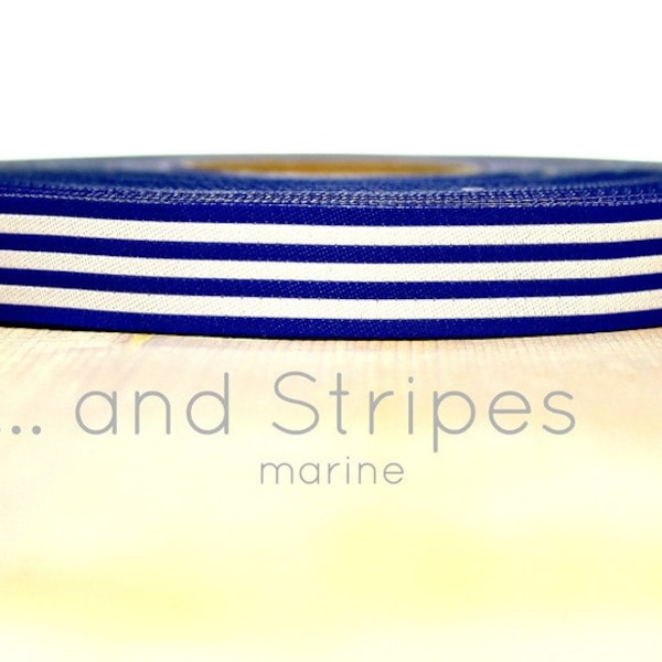 2 Meter WEBBAND "... and Stripes" marine (1,50 Euro/m)