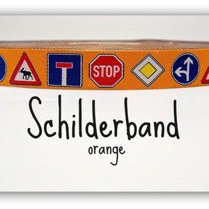 2 Meter Webband "Schilderband" orange (1,50 Euro/m)