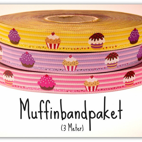 3 Meter Muffinwebband (1,50 Euro/m)