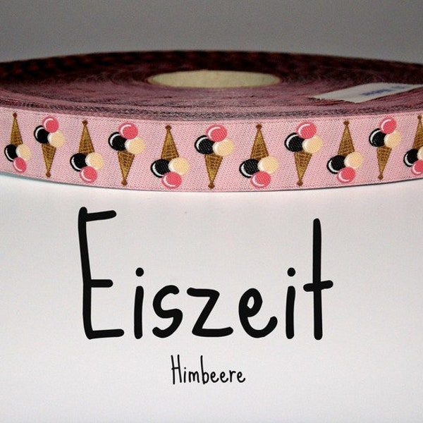 2 Meter WEBBAND "Eiszeit" (1,50 Euro/m)