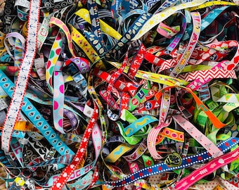 Large package of woven ribbon (remnants, offcuts) 10 meters, mixed (0.99 Euro/meter)