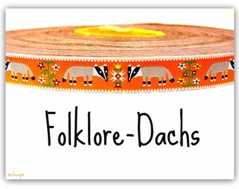 Webband " Folklore-Dachs " 2m (1,50 Euro/m)