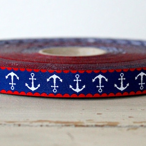 Webband "Ankerliebe" 2 Meter (1,50 Euro/m)