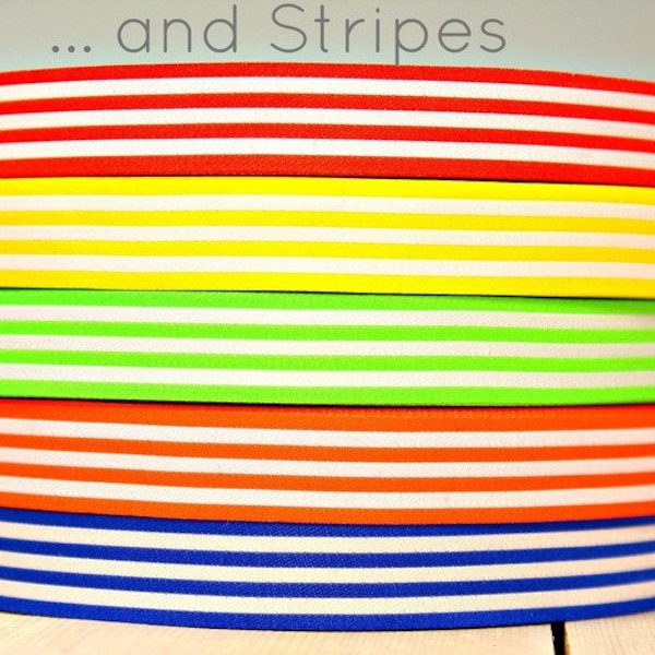 5 m WEBBAND "... and Stripes" freie Farbwahl (1,40 Euro/m)