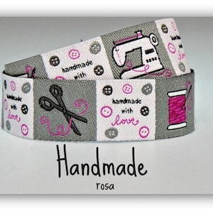 2 Meter WEBBAND "Handmade" (1,50 Euro/m)