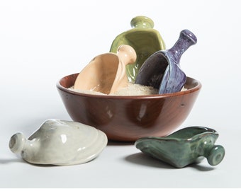 Handmade Ceramic Scoop, 2 sizes