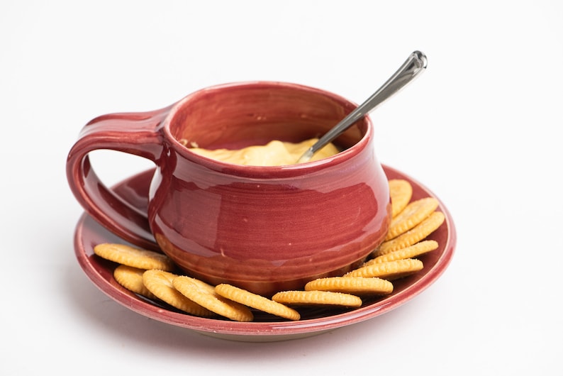 Soup Mug & Cracker Plate Gift Set image 1