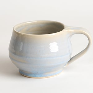 Coffee, tea or hot chocolate cups and mugs Ice blue