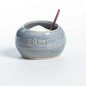 Salt Jar, salt cellar, salt pig, salt pot - large opening for pinching
