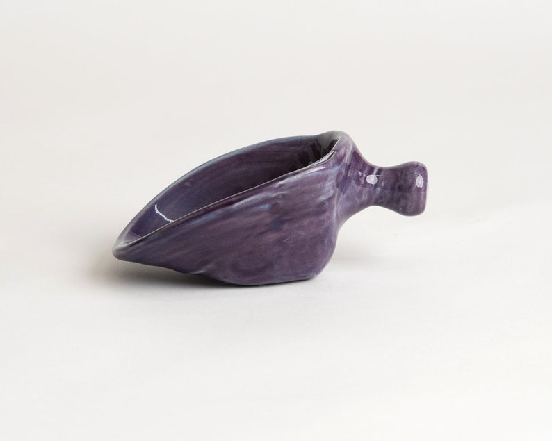 Handmade Ceramic Scoop, 2 sizes Purple