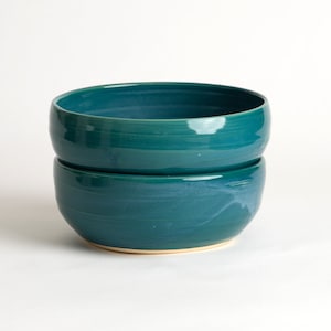 Salad  or pasta bowls, large shallow, oversized