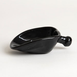 Handmade Ceramic Scoop, 2 sizes Black