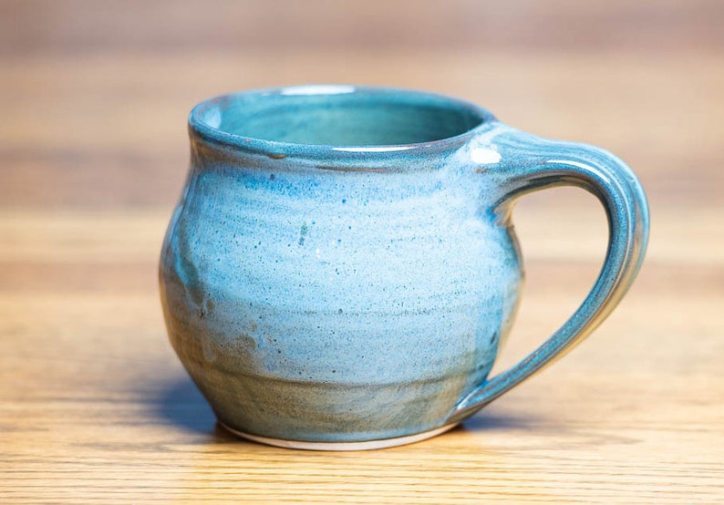Coffee, tea or hot chocolate cups and mugs Denim