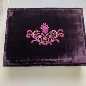 Portagioie in velluto con ricamo/porta Corano/accessori per matrimonio pakistano/accessori per matrimonio indiano